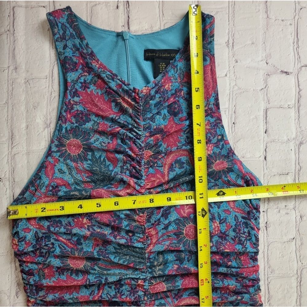 House of Harlow 1960 - Floral Pink and Blue Midi Tank Dress - Picture 11 of 14